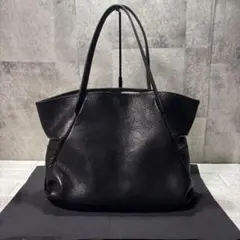 Ense / アンサ　レザートートバッグ　ブラック　ハンドバッグ