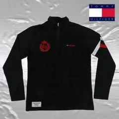 【TOMMY HILFIGER】トミーヒルフィガーの刺繍入りハーフジップシャツのサムネイル
