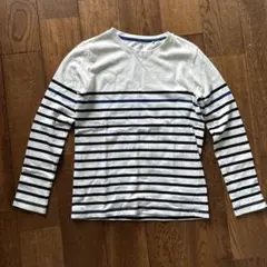 ユニクロ UNIQLO 長袖ボーダー カットソー 150 シンプル ボーダー