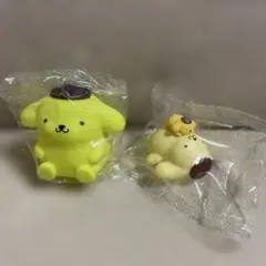 サンリオ　ポムポムプリン　ぬいぐるみといっしょフィギュア　指人形