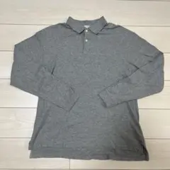 L.L.Bean グレー 長袖ポロシャツ Mサイズ　エルエルビーン
