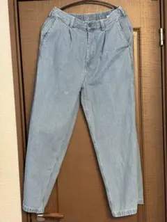 GU/デニムバギースラックス/サイズS