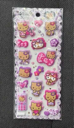 正規品サンリオ 日焼けキティ ぷっくり もちもちマシュマロシール