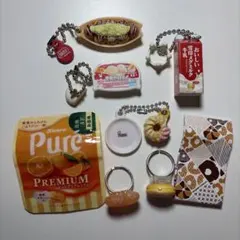 ミニチュアチャーム リング ガチャガチャ 7個セット まとめ売り