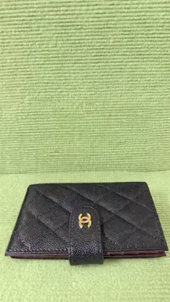 シャネル CHANEL 財布 カンボンライン Wホック 二つ折り Gカード
