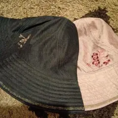 新品☆宇野千代 帽子 ハット 花飾り レディース　２点のサムネイル