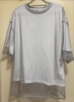 JaVA Tシャツ ホワイト×うすいグレーのサムネイル