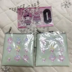 サンリオ マイメロディ 50周年ガチャ ポーチ アクリルアクセサリースタンド