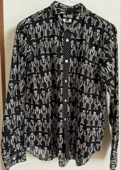 BLACK COMME des GARÇONS 人物柄 長袖シャツ Sのサムネイル