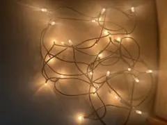 クリスマス　ストリングライト イルミネーション 電球色　電球30個　2m