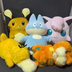 ポケットモンスター　もふぐっとぬいぐるみシリーズ　5点まとめ売り