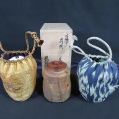 茶入、瀬戸肩衝、笹田仁史作、仕服二つ付、たの番 - メルカリ