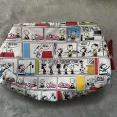 スヌーピー コミック柄 ポーチ