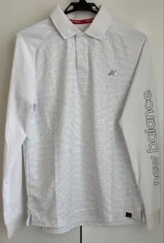 New Balance Golf 長袖ポロシャツ ホワイト サイズ4のサムネイル