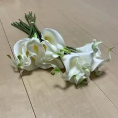造花　アートフラワー　カラー　リリィ　18本　白　ホワイトのサムネイル