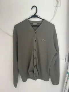 LACOSTE グレー ボタン付きカーディガン サイズ4