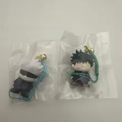 呪術廻戦 伏黒恵 五条悟 根付けますこっと キーホルダー