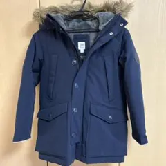 【美品】 GAP キッズ ダウン 130cm ファーフード付き