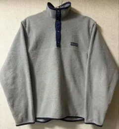 【レア・初期・USA製】80s パタゴニア シンチラスナップT グレー 三角タグ