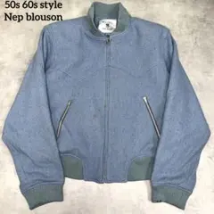 50s 60s style vintage ネップ柄　ロカビリー　ブルゾンのサムネイル