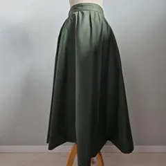 URBAN RESEARCH DOORS カーキ フレアスカート