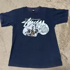 本日限定値下げ❗️Stussy グラフィックTシャツ M ネイビー
