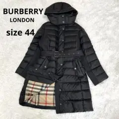 46 BURBERRY バーバリー ノバチェック ダウンコート フード ベルト
