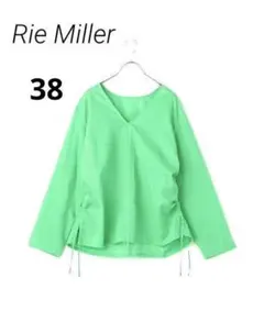 新品 Rie Miller リエミラー シャーリング2way ブラウス 38 Mのサムネイル