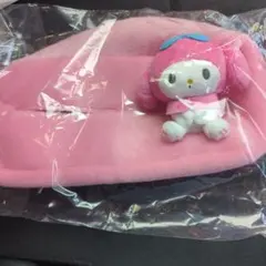 マイメロディ　マスコット付きおすわりティッシュカバー