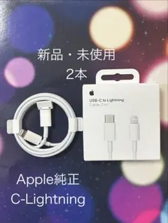 Apple USB-C to Lightningケーブル 2本セット