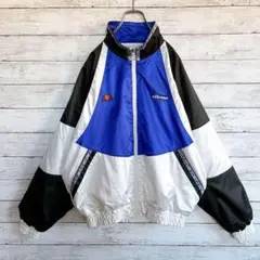 【希少デザイン！】美品 ellesse トラックジャケット L 刺繍 超ゆるだぼ
