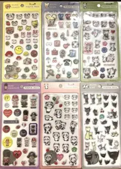 第2弾 ぷくぷくジェリーシール 内藤ルネ 全6種セット Rune PUKPUK