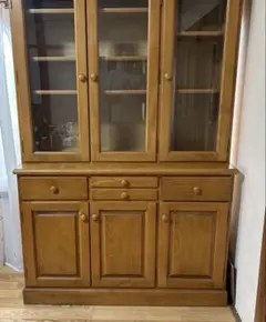 食器棚 オーク材 旭川 近藤工芸 無垢材 - メルカリ