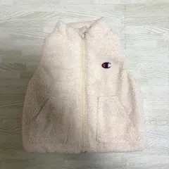 【90cm】Champion ボアベスト (アイボリー)