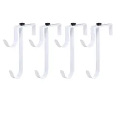 13-7 ラスト1点‼️4個入り　ホワイト　白　吊り下げ用　フェンスフック
