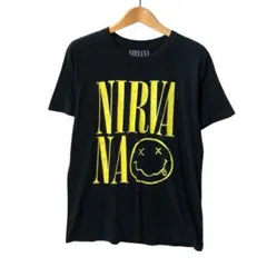 3462 NIRVANA ニルヴァーナ スマイリーロゴ Tシャツ バンT 黒 - メルカリ