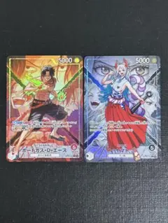 ワンピース決戦の刻 ポートガス・D・エースL-P ヤマトSRパラレル 2枚