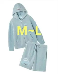 ジェラートピケドラゴンクエストパウダースライムパーカ＆ハーフパンツセット　M~L