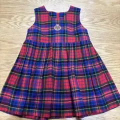 N*a様 miki HOUSE チェック柄 ワンピース 110