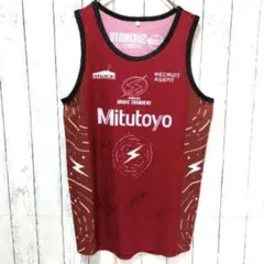 BLG Bリーグ 直筆サイン入り ユニフォーム L ダークレッド