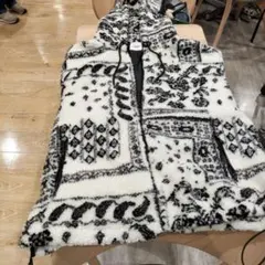 26日迄値下WEGO sunday skate club パーカー冬用L 白黒模