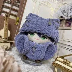 猫耳帽子＋ポンチョm【匿名配送】にじぱぺっと　にじぱぺ　ぱぺ服　帽子　ぬい服