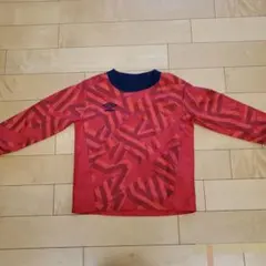 umbro ピステ 赤 幾何学模様 長袖