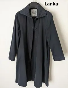 Lanka　ネイビー　コットンコート　アウター　綿100%