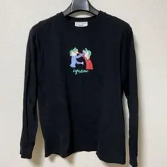 【LEFT ALONE】長袖Tシャツ ロンT ブラック Lサイズ