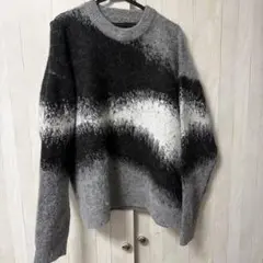 ZARA ブラッシュフィニッシュジャガードセーター グラデーション ニット