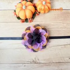 Halloween⑰BIGフラワーヘッドドレスmix⋈*.。