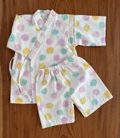 カラフルな水風船柄 女の子 甚平 120cm