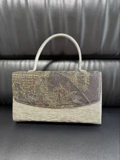 新品未使用 和装バック ゴールド刺繍 燻し織物のサムネイル