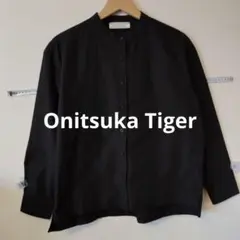 Onitsuka Tiger 非売品 黒 バンドカラー長袖シャツ
